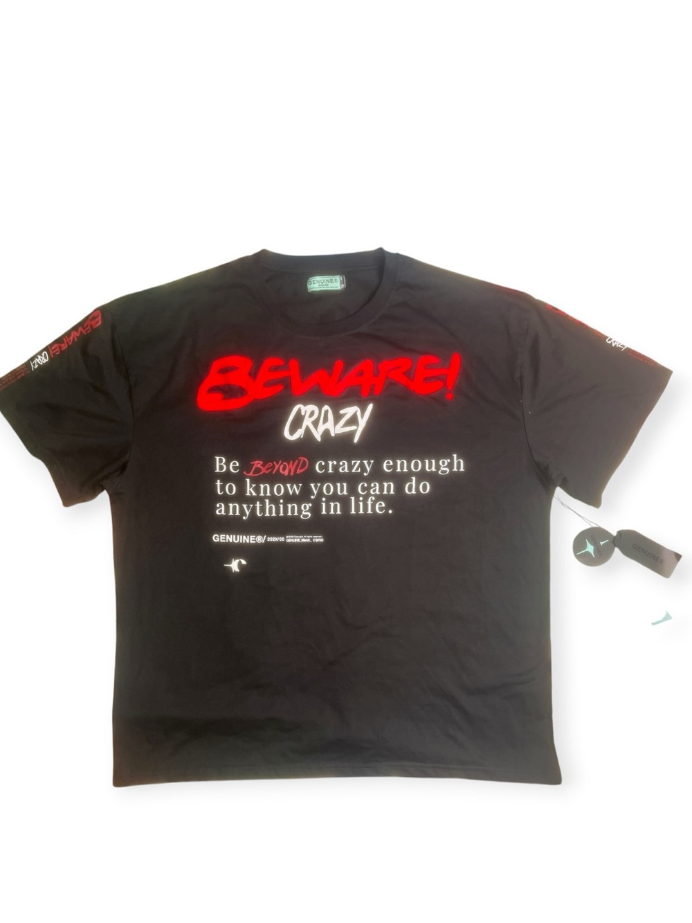 BEWARE! CRAZY Black velvet Graphic Tee